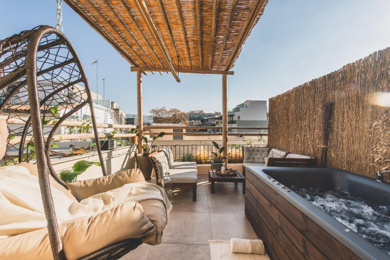 Luxury Apartment With Acropolis View Terrace And Jacuzzi - Living Stone Moonstone Αθήνα Εξωτερικό φωτογραφία